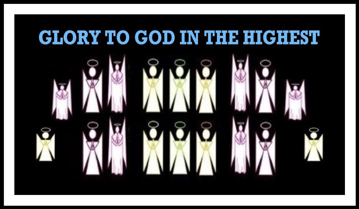 Faith Expression Artwork Entitled, “Glory to God in the Highest,” which is about the Birth of Jesus Christ