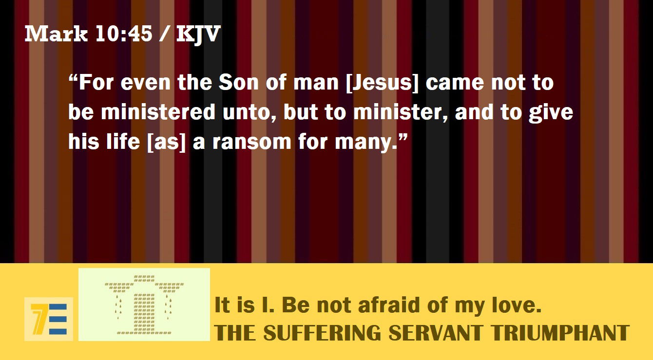 Faith Expression Artwork Based on Mark 10:45 - “For even the Son of man [Jesus] came not to be ministered unto, but to minister, and to give his life [as] a ransom for many.”