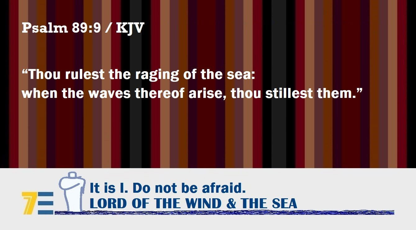 Faith Expression Artwork Based on Psalm 89:9 - “Thou rulest the raging of the sea: when the waves thereof arise, thou stillest them.”