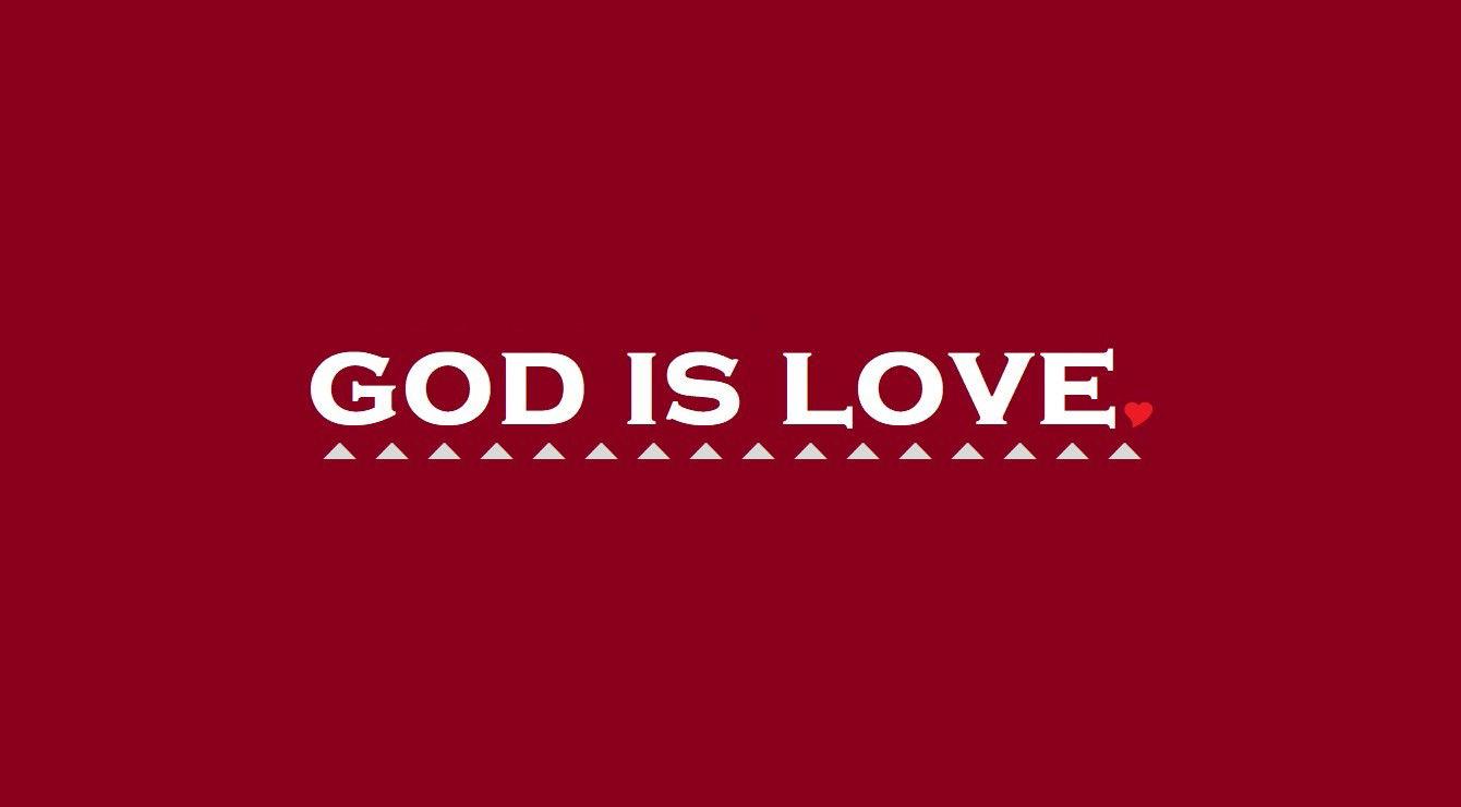“God is Love Image 2” – Faith Expression Artwork Based on Bible Verse 1 John 4:16 - “And so we know and rely on the love God has for us. God is love. Whoever lives in love lives in God, and God in them.”