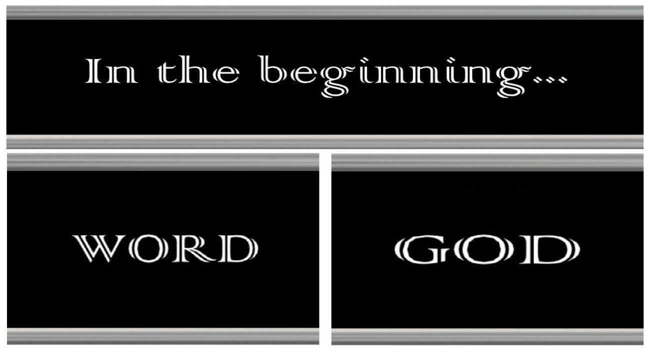 Faith Expression Artwork 1 Based on John 1:1-3 - “In the beginning was the Word, and the Word was with God, and the Word was God. The same was in the beginning with God….”