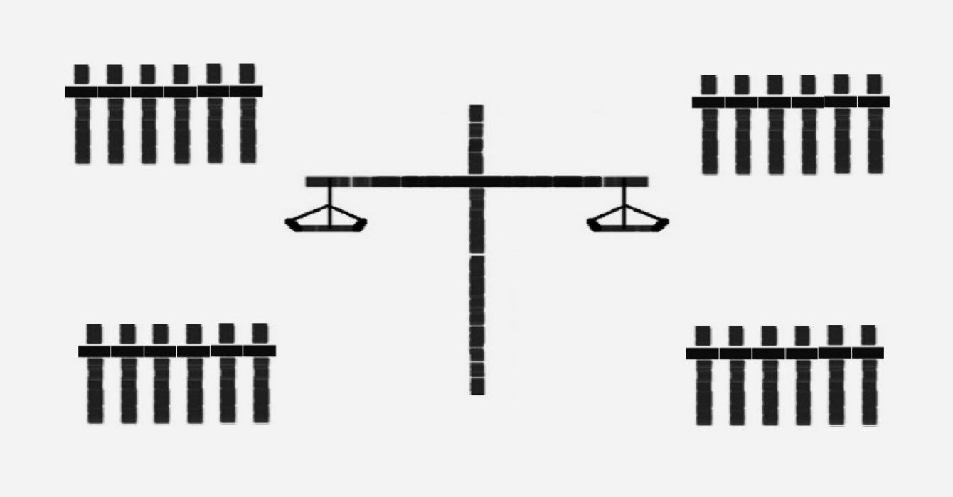 Faith Expression Artwork about Virtue Based on Leviticus 19:15 - “Do not pervert justice; do not show partiality to the poor or favoritism to the great, but judge your neighbor fairly.” - The Virtues of Fairness and Justice