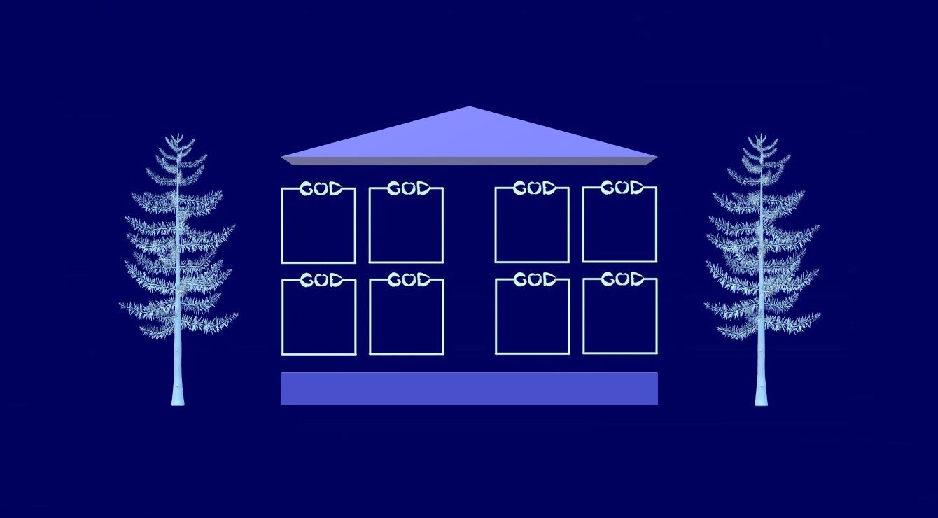 “The Windows of Our Lives: God” - Faith Expression Artwork Based on Gospel Verses about the Greatest Commandment – to Love God: Mark 12:30 and Matthew 22:37
