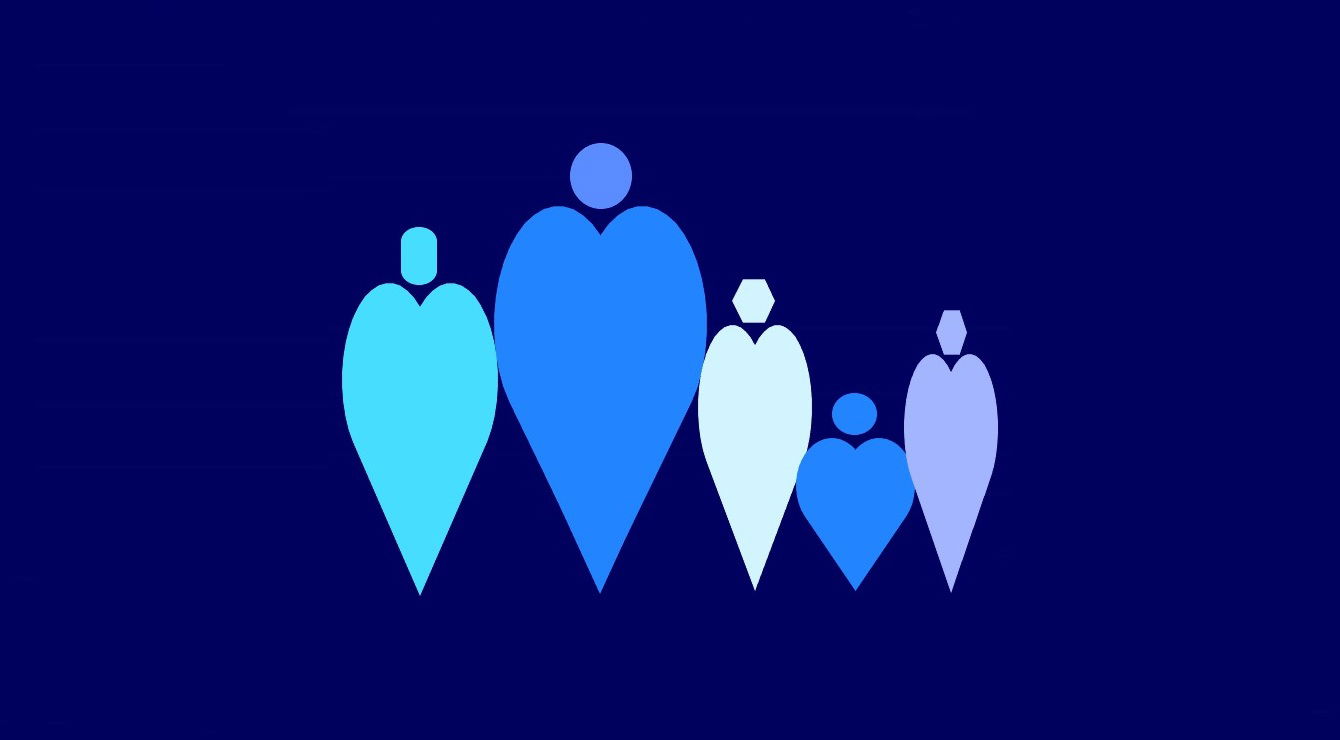 “Hearts: Side by Side” - Faith Expression Artwork Based on Gospel Verses about the Second Greatest Commandment – to Love One’s Neighbor: Mark 12:31 and Matthew 22:39