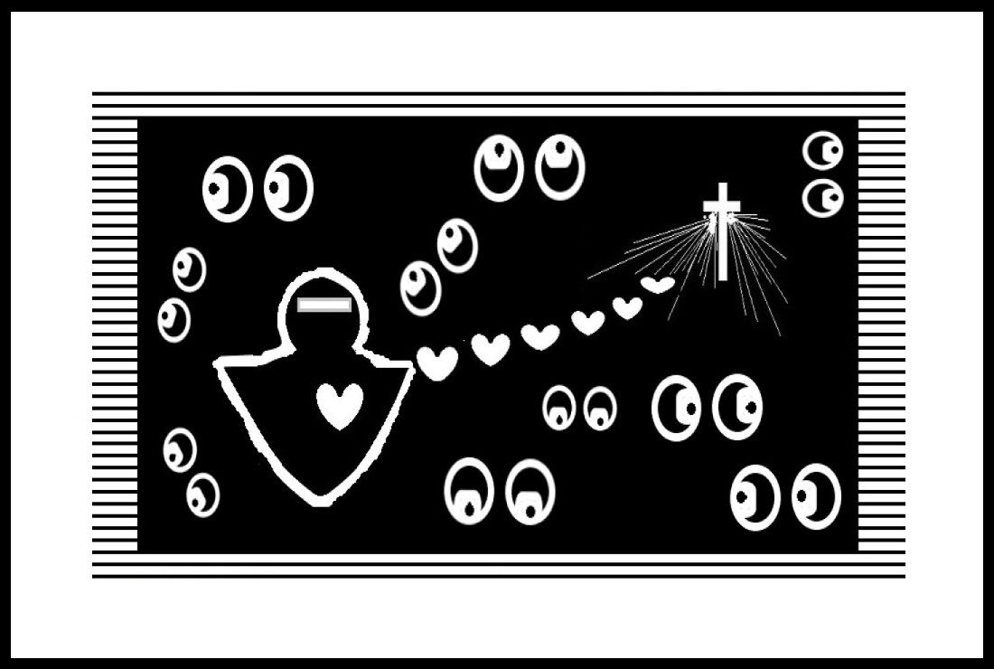 Faith Expression Artwork about the Beatitudes based on Matthew 5:8 and given the title, “Pure in Heart and Blessed”