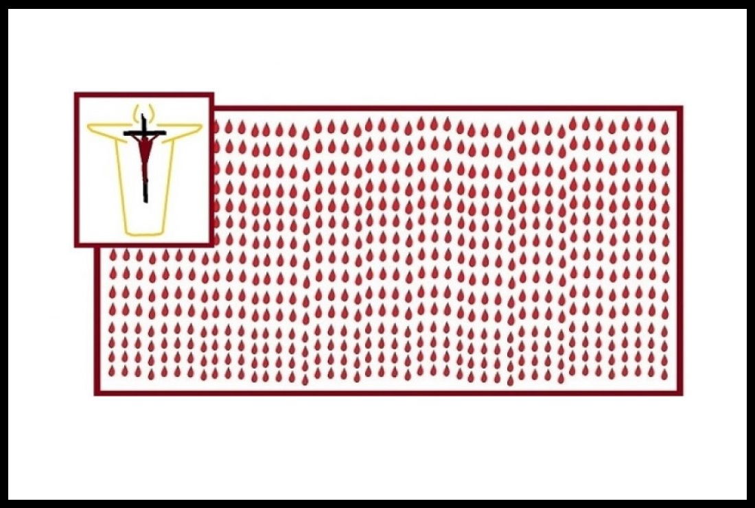 Faith Expression Artwork about the Beatitudes based on Matthew 5:11-12 and given the title, “Friends of God and Blessed”