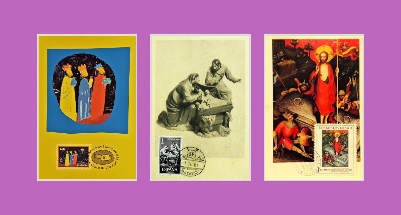 Image for Eclectic Part IX of the Faith Expressions Website which serves as page and gallery for the Jesus Christ Stamp Collection