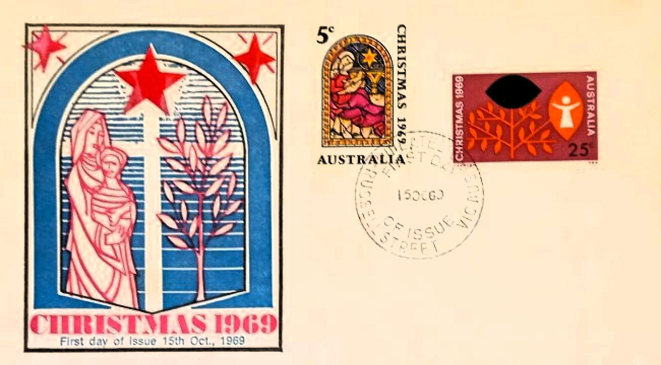 1969 Christmas first day cover from Australia 