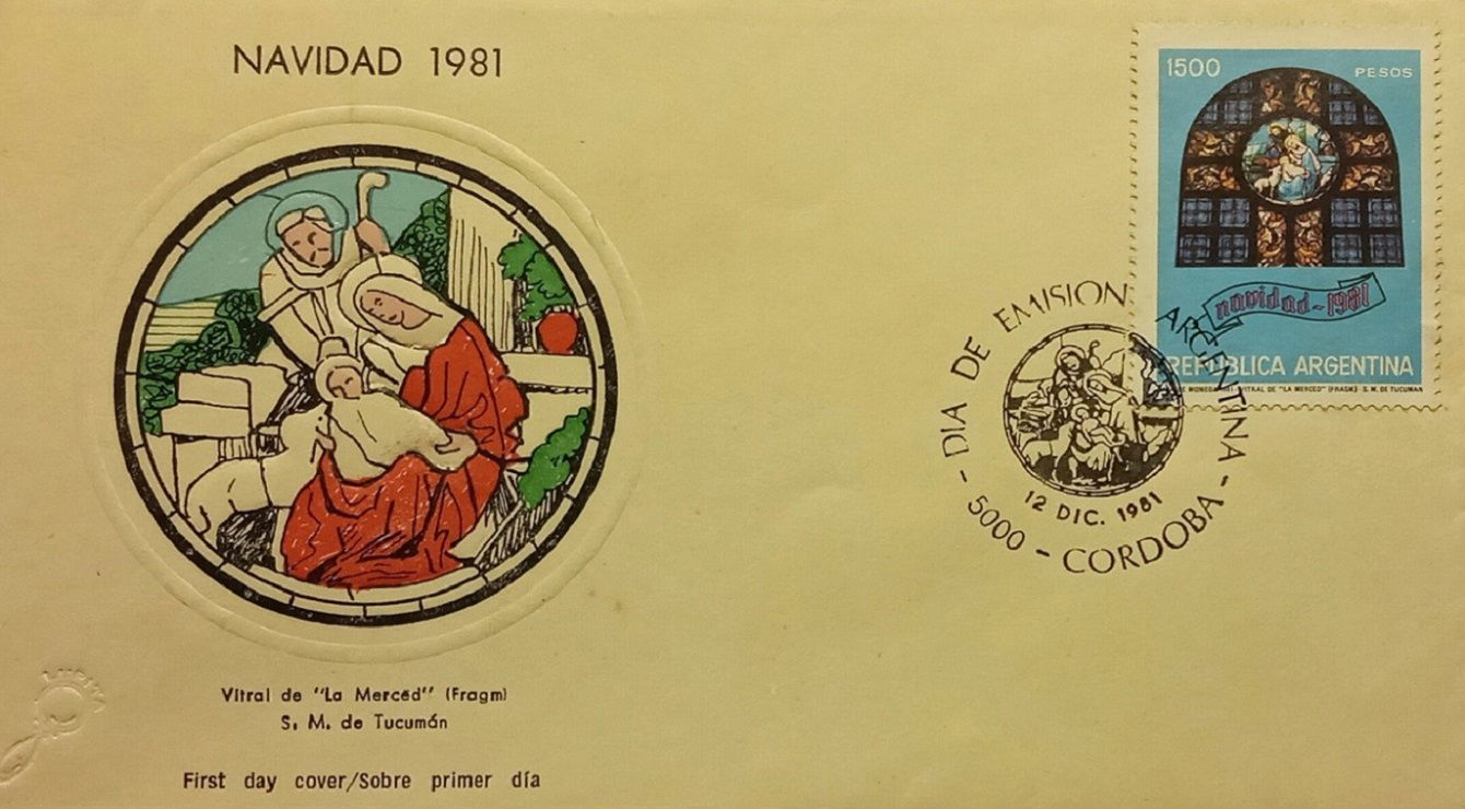 1981 Christmas first day cover from Argentina