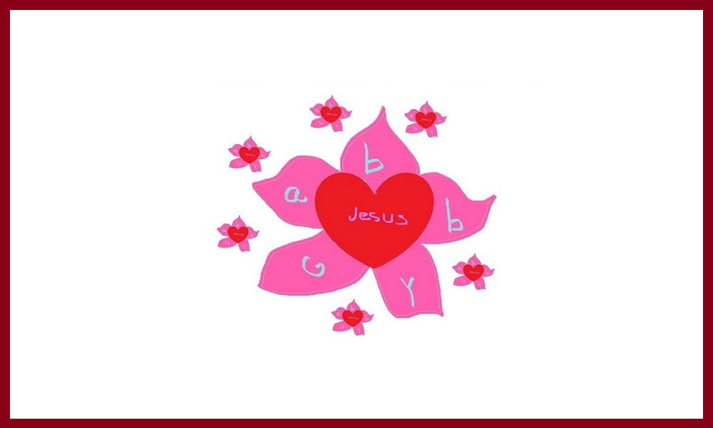 Gabby’s Faith Expression Artwork: The Flower of Jesus