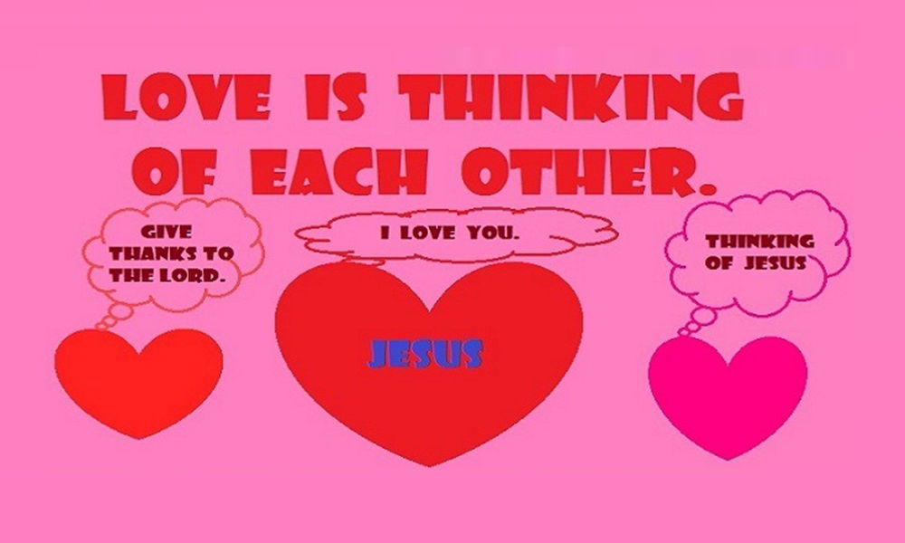 Gabby’s Faith Expression Artwork: Love is Thinking of Each Other