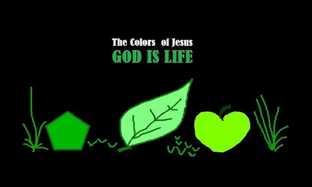Gabby’s Faith Expression Artwork: The Colors of Jesus: God is Life