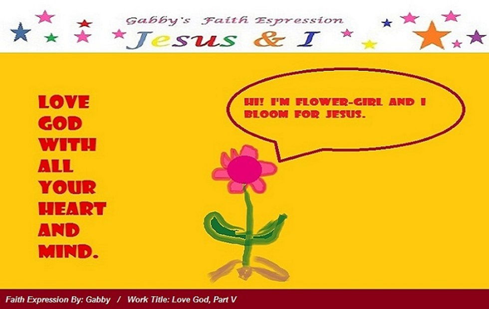 Gabby’s Faith Expression Artwork: Love God