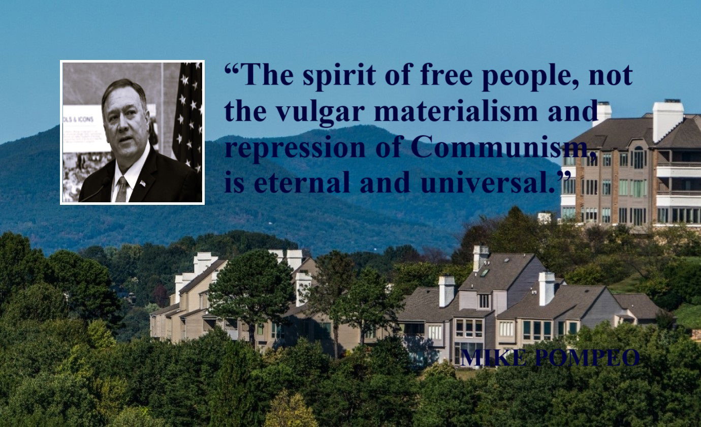 MIKE POMPEO Freedom Quote: “The spirit of free people, not the vulgar materialism and repression of Communism, is eternal and universal.”