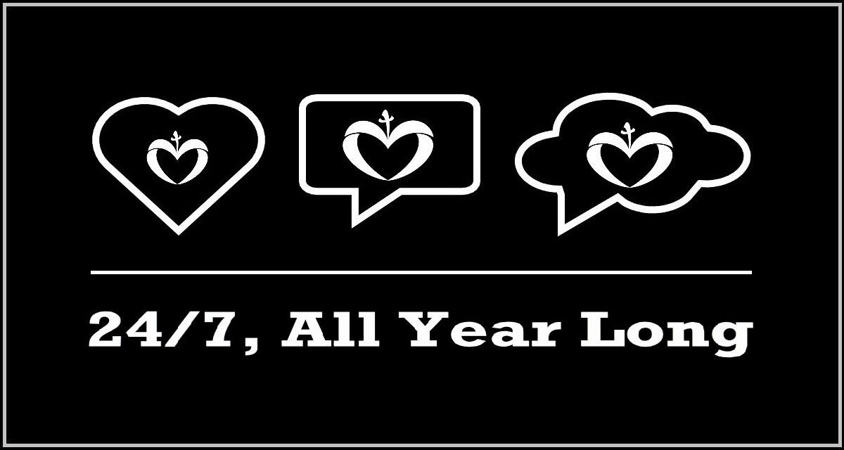 Love God All Year Long: Faith Expression Artwork Based on Mark 12:30 and Matthew 22:37 / Mark 12:30 - “And thou shalt love the Lord thy God with all thy heart, and with all thy soul, and with all thy mind, and with all thy strength: this is the first commandment.”