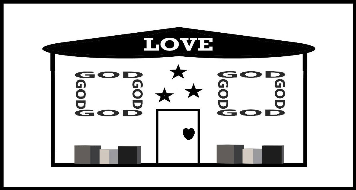 Home is Where God is – Love God: Faith Expression Artwork Based on Mark 12:30 and Matthew 22:37 / Matthew 22:37 - “Jesus said… Thou shalt love the Lord thy God with all thy heart, and with all thy soul, and with all thy mind.”