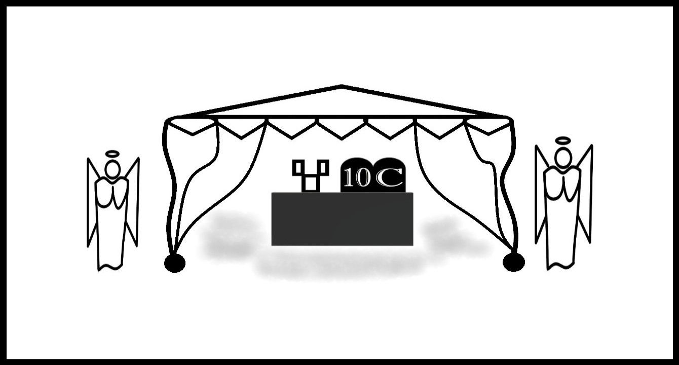 Faith Expression Artwork about the First Commandment of the Ten Commandments Based on Exodus 20:1-3 - “God spoke, and these were his words: ‘I am the Lord your God…. Worship no god but me.’”