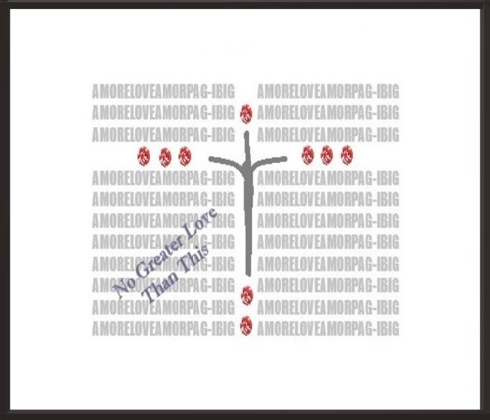 Faith Expression Artwork about 1 John 3:16 - “We know love by this, that He laid down His life for us….”
