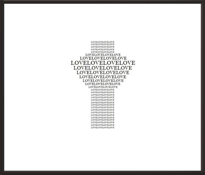 Faith Expression Artwork Based on 1 Corinthians 13:13 - “But now faith, hope, love abide these three; but the greatest of these is love”