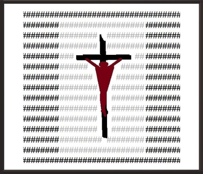 Faith Expression Artwork Based on Luke 23:44-46 - “By this time it was about noon, and darkness fell across the whole land until three o’clock. The light from the sun was gone. And suddenly, the curtain in the sanctuary of the Temple was torn down the middle. Then Jesus shouted, ‘Father, I entrust my spirit into your hands!’ And with those words he breathed his last.”