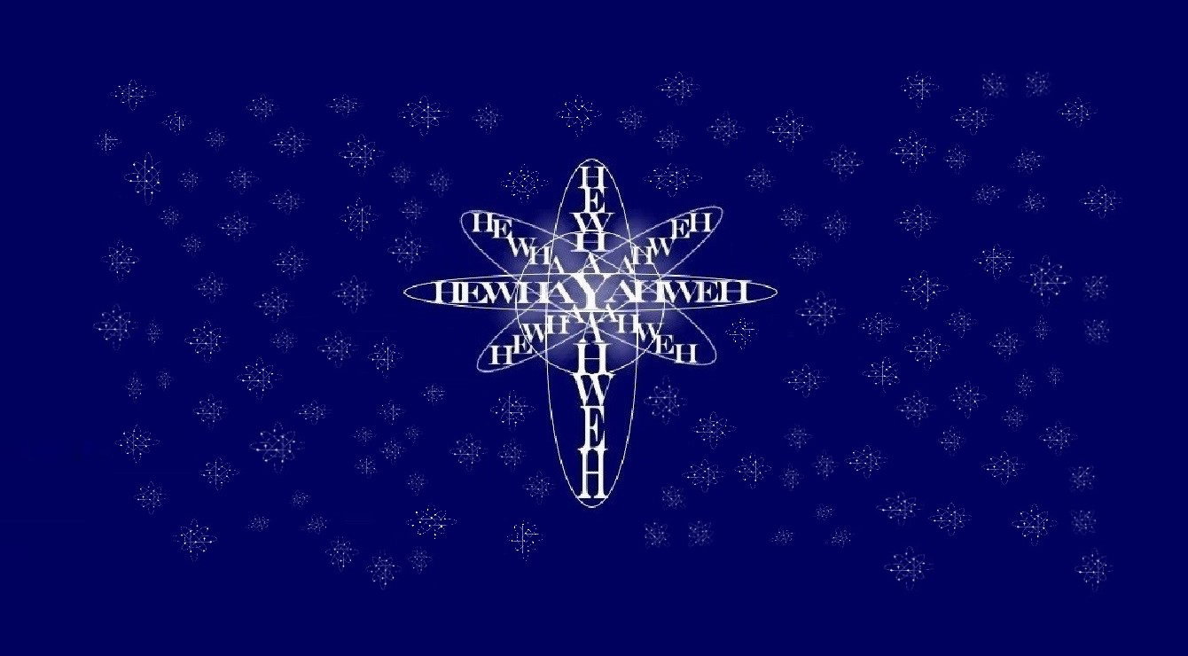 In the Beginning, YAHWEH: Faith Expression Artwork about the Holy Trinity Based on Bible Verse Genesis 1:1 - “In the beginning God created the heaven and the earth.”