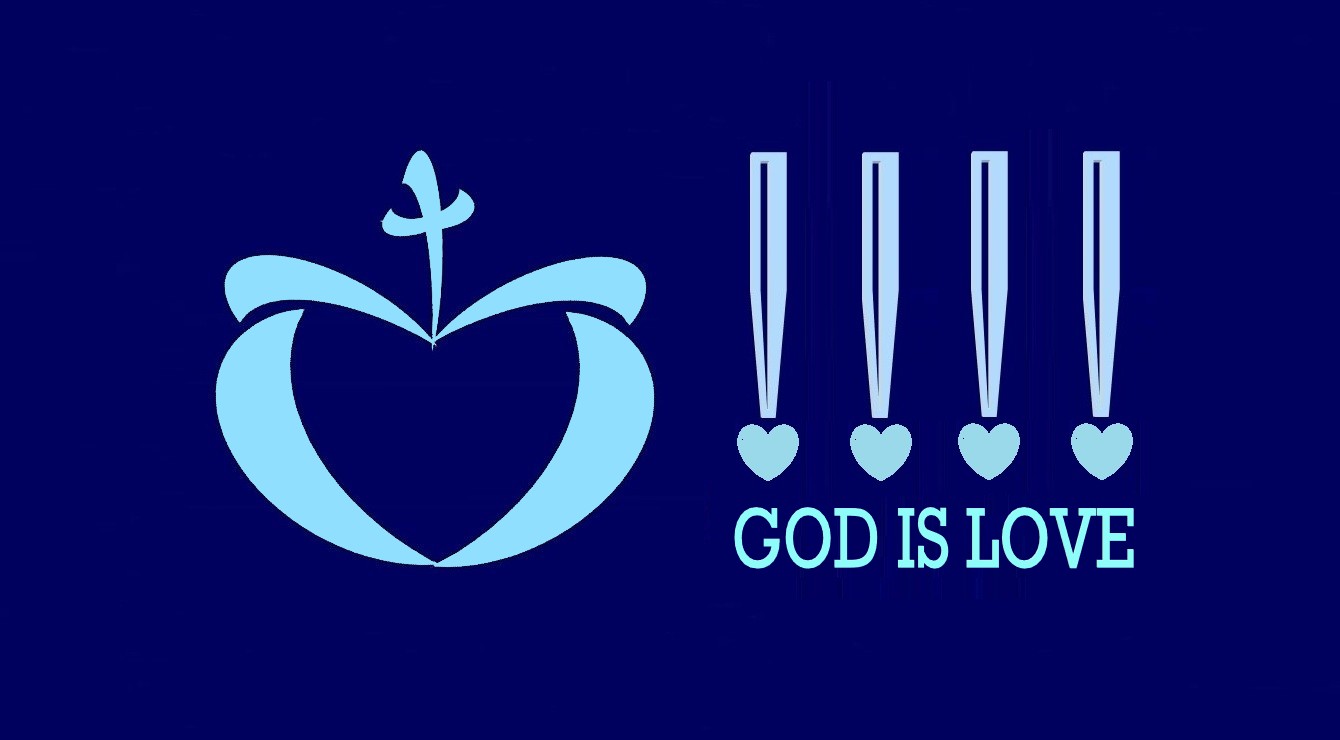 God is…: Faith Expression Artwork about the Holy Trinity Based on Bible Verse 1 John 4:16 - “And so we know and rely on the love God has for us. God is love. Whoever lives in love lives in God, and God in them.”