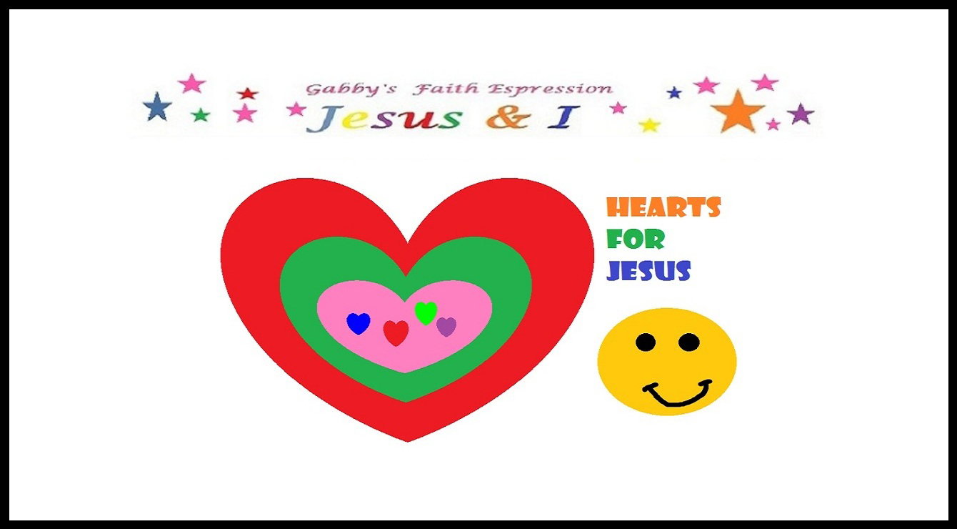 Hearts for Jesus - Faith Expression Artwork Entitled “Hearts for Jesus” by Little Angel Gabby