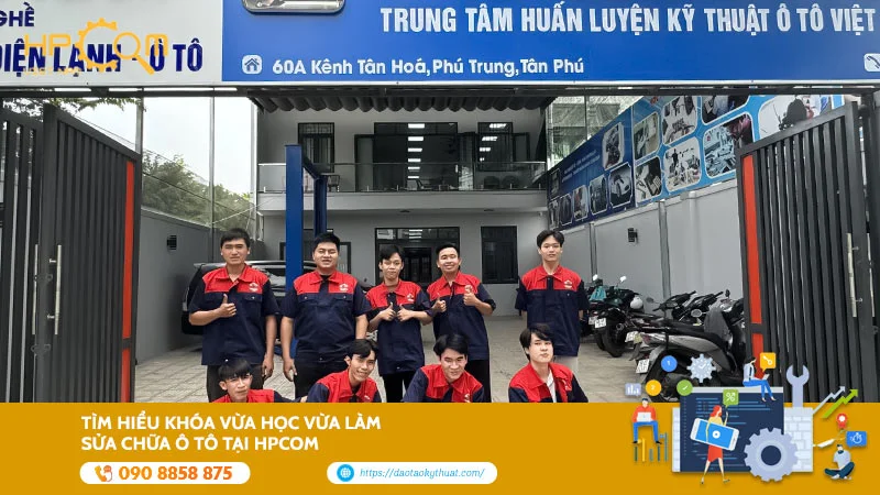 vua-hoc-vua-lam-sua-chua-o-to-tai-hpcom