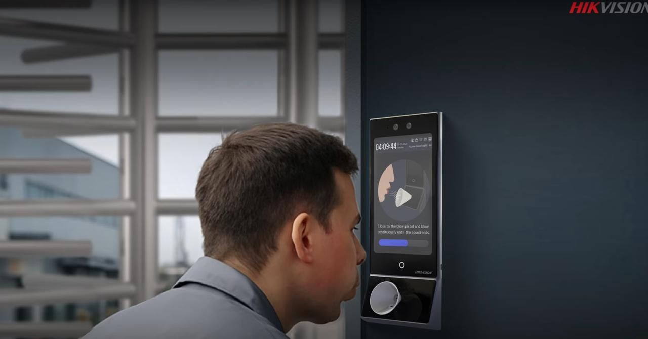 Face Recognition Terminal with Alcohol Detector for Employees