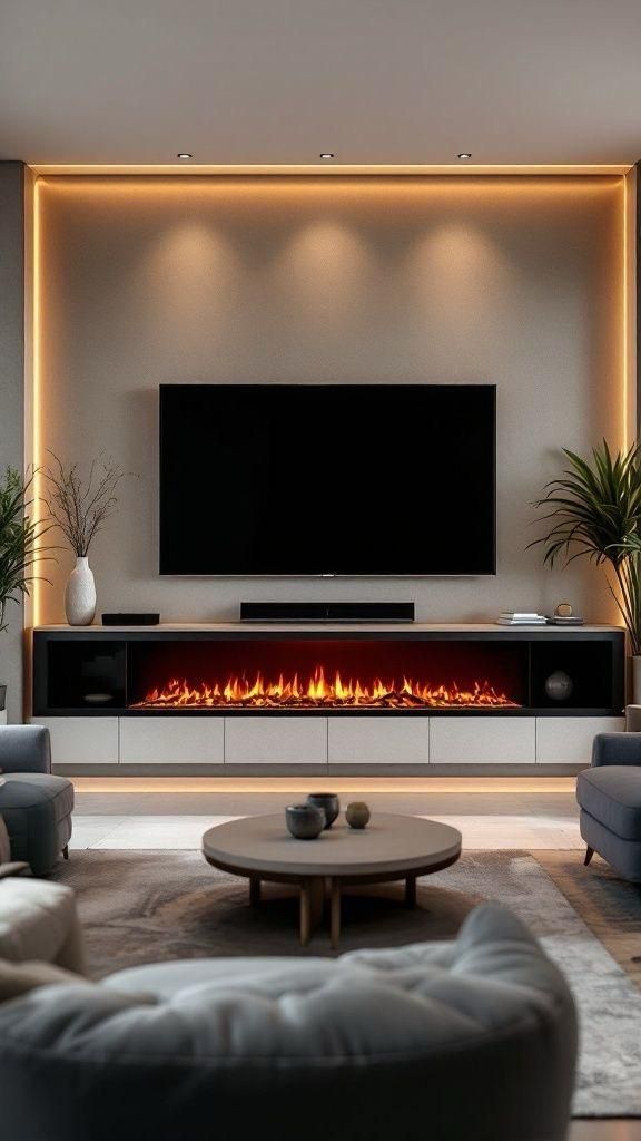 Electrical Fireplace Living Room Experience