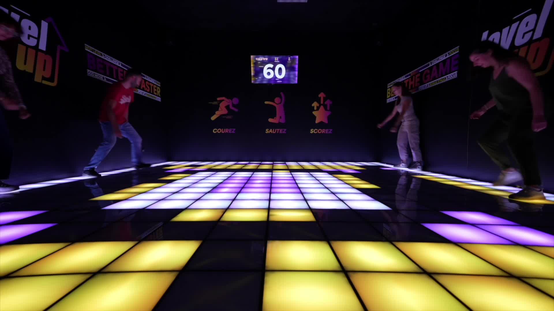 Dalles interactives, évoluez dans chaque niveau !