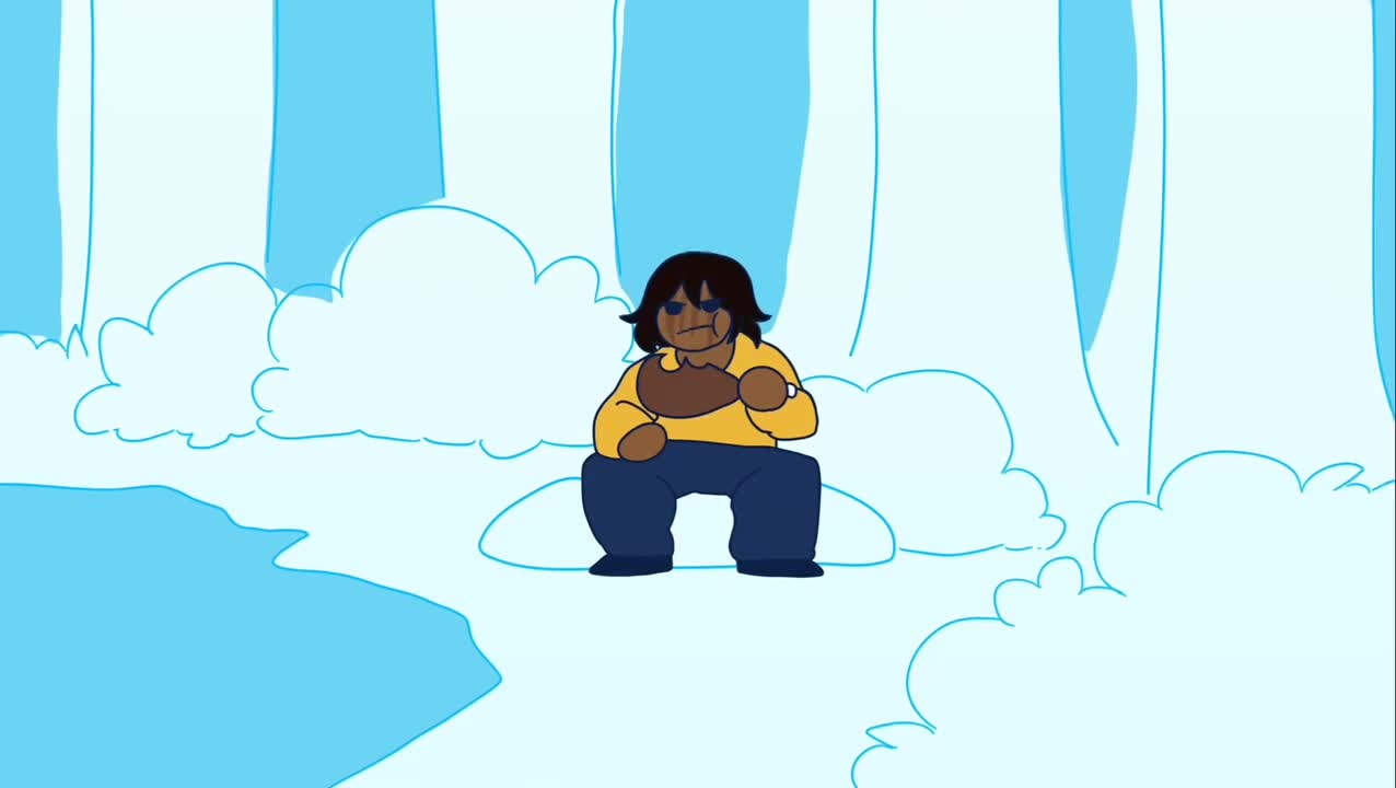 Lanya and a frog - Sound syncing animation