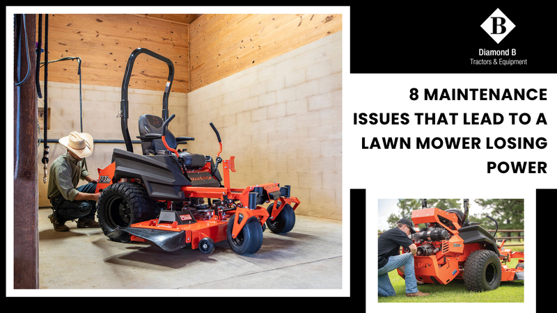 8 Maintenance Issues That Lead to a Lawn Mower Losing Power