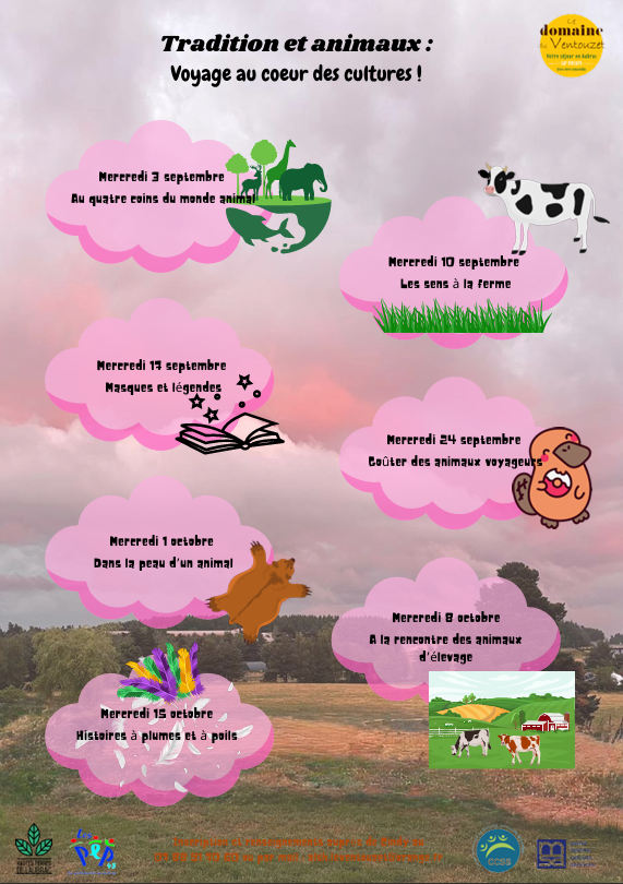 Programme des mercredis de septembre-octobre 2025