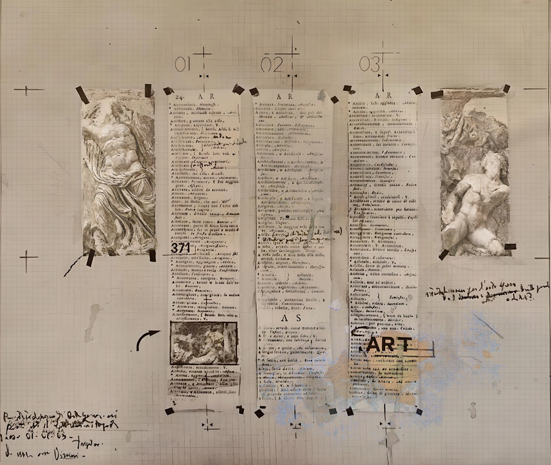 Detail Art 1963 cm 41x32 TM su carta quadrettata 