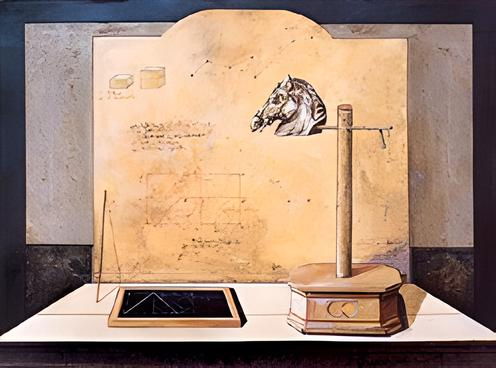 “Stanza Alchemica”, pigmenti, gomma lacca e tempera all’uovo, cm. 100 x 110 - 1979/80 Alchemico