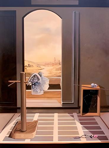 “Stanza Alchemica”, pigmenti, gomma lacca e tempera all’uovo, cm. 100 x 110 - 1979/80 Alchemico