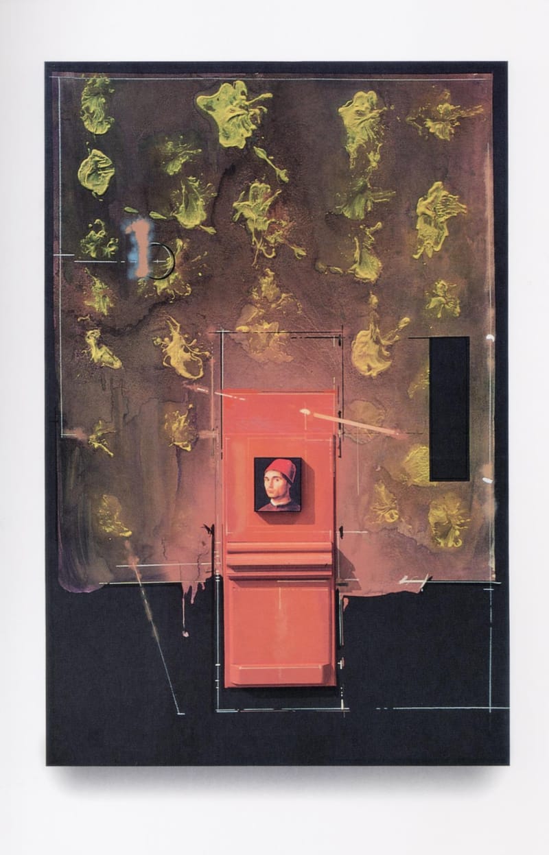 Il Muro di Caravaggio 1989 cm 70 x 70 TM su tela, legno e ferro