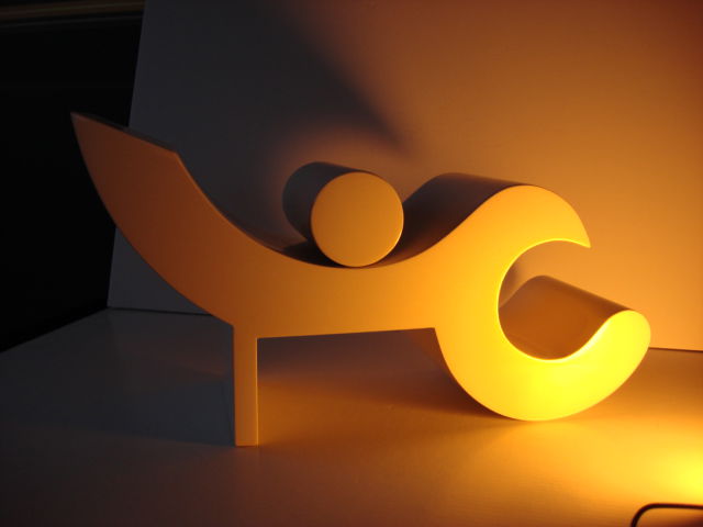 Scultura in acciaio verniciato cm 40 x 60 x 20