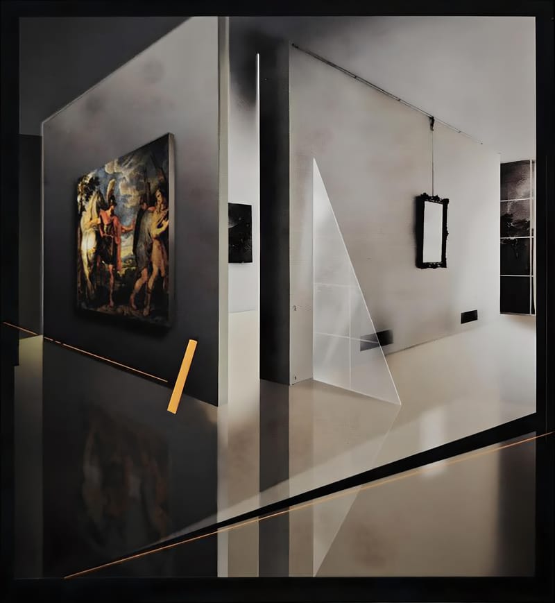 Raggio di luce  cm 61 x 72 TM su tela di lino