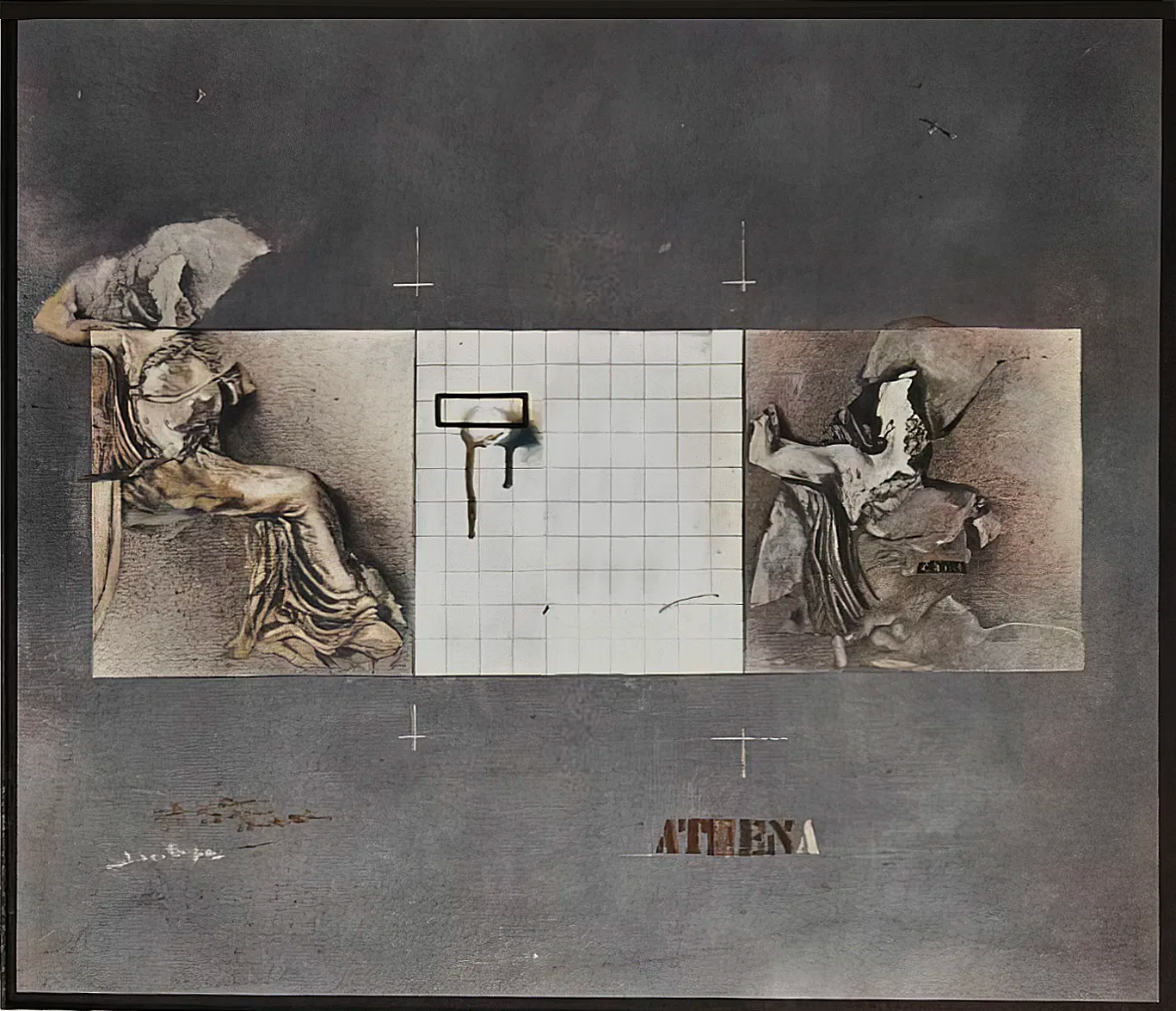 Афины, смешанная техника на картоне, 70 x 90 см - 1978