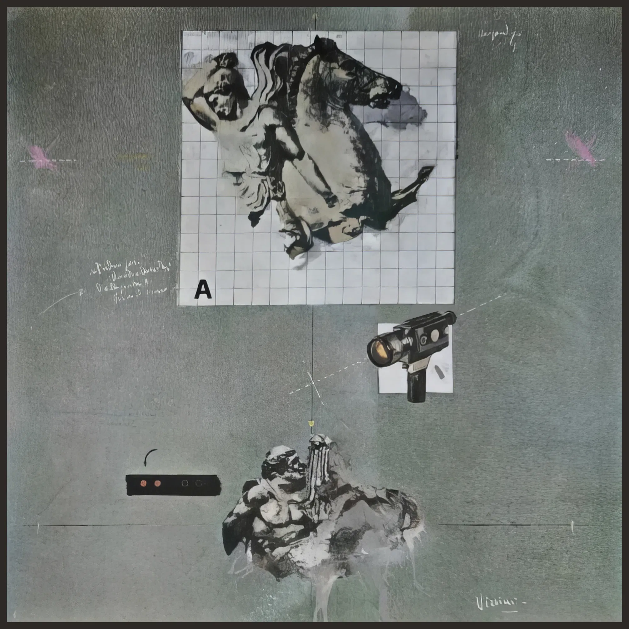 Деталь Арт 1963 см 41x32 TM на клетчатой ​​бумаге