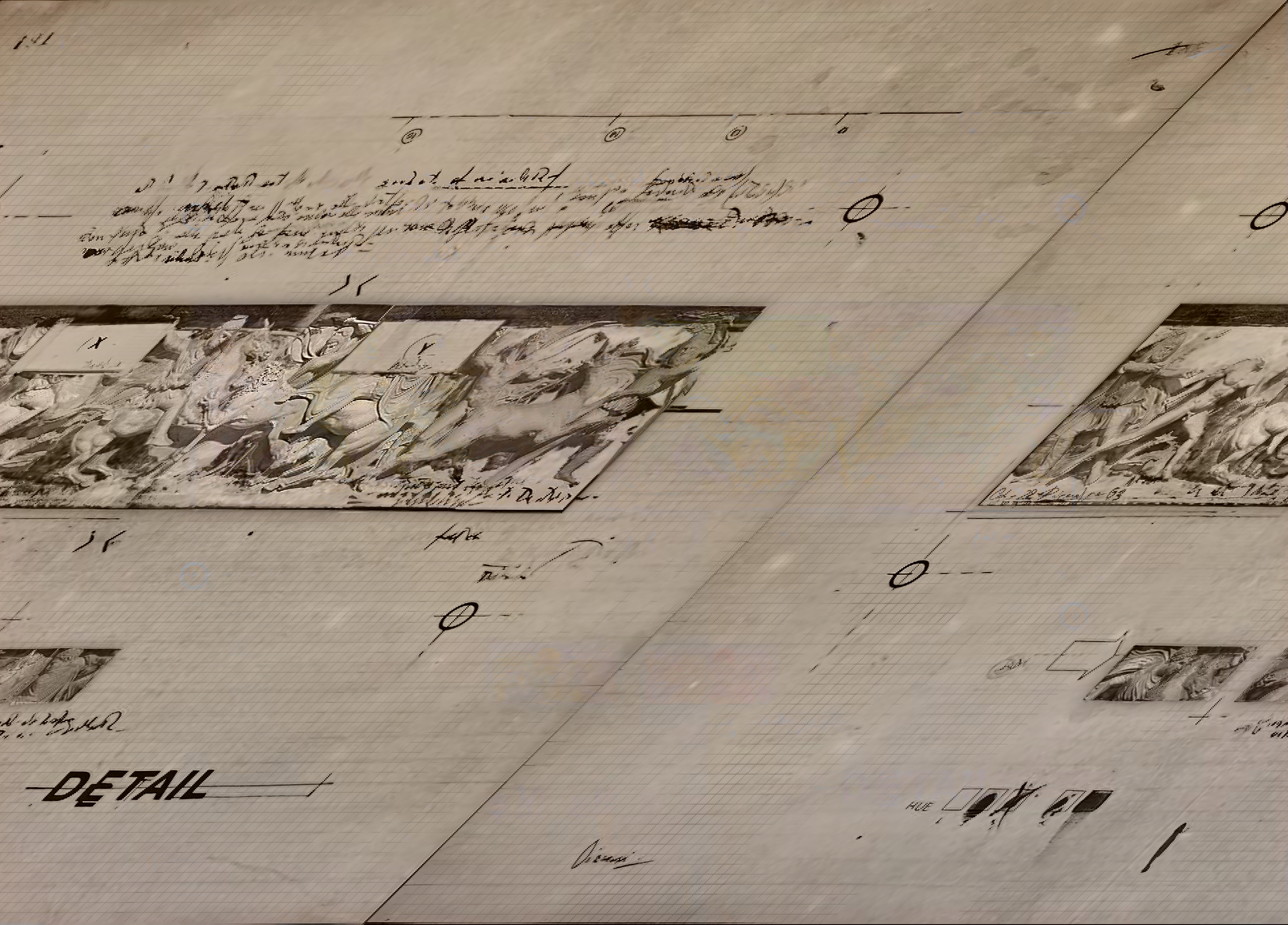 Деталь Арт 1963 см 41x32 TM на клетчатой ​​бумаге