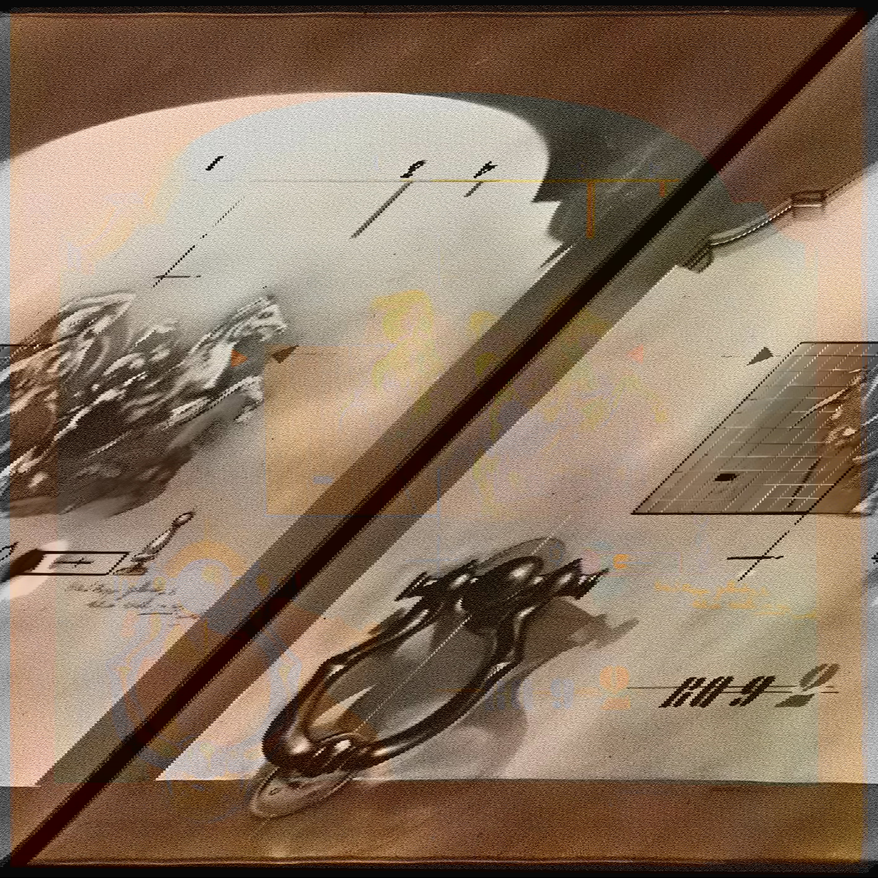 Деталь Арт 1963 см 41x32 TM на клетчатой ​​бумаге