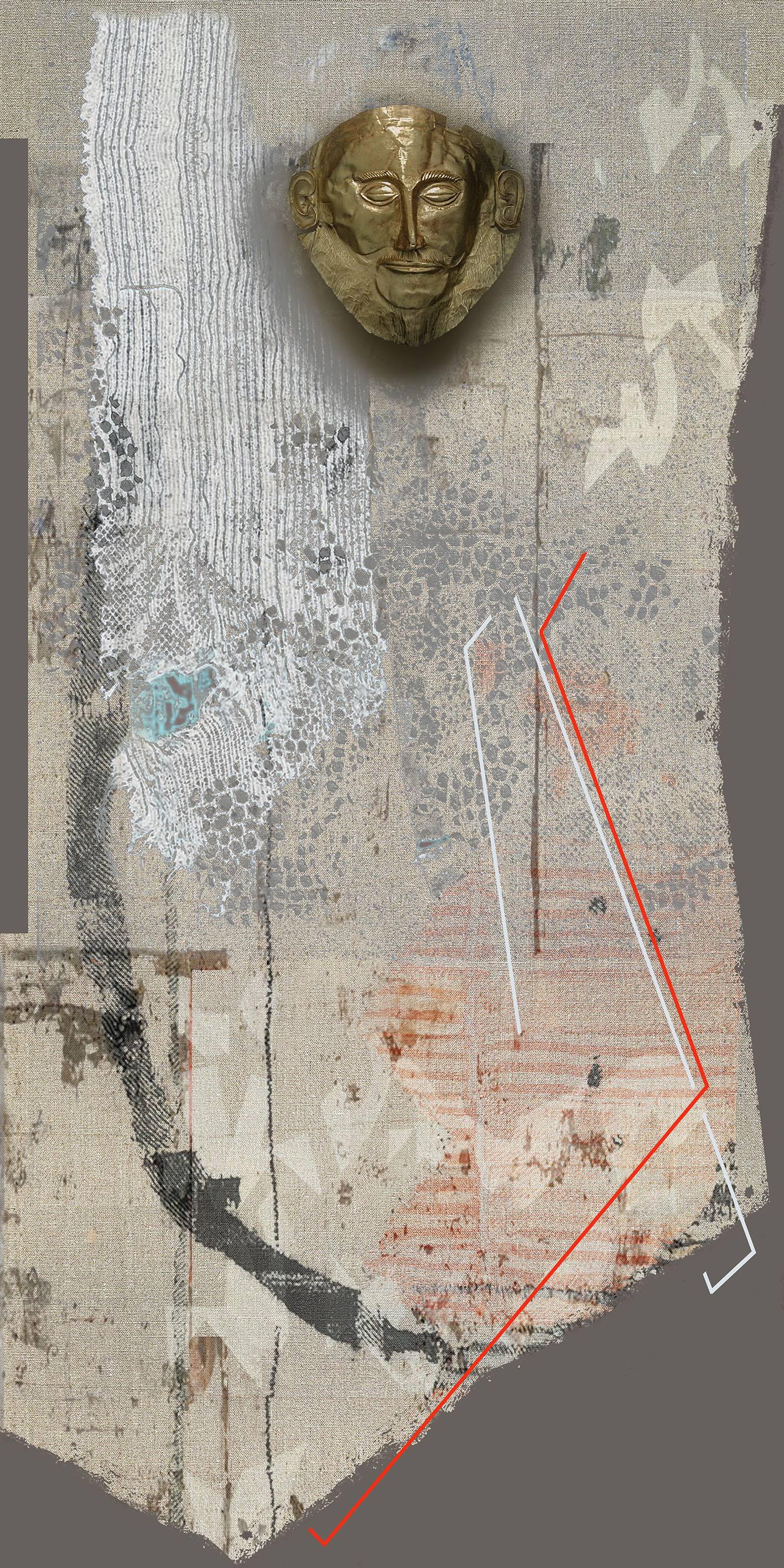 Стена Караваджо 1989 см 70 x 70 TM на холсте, дереве и железе