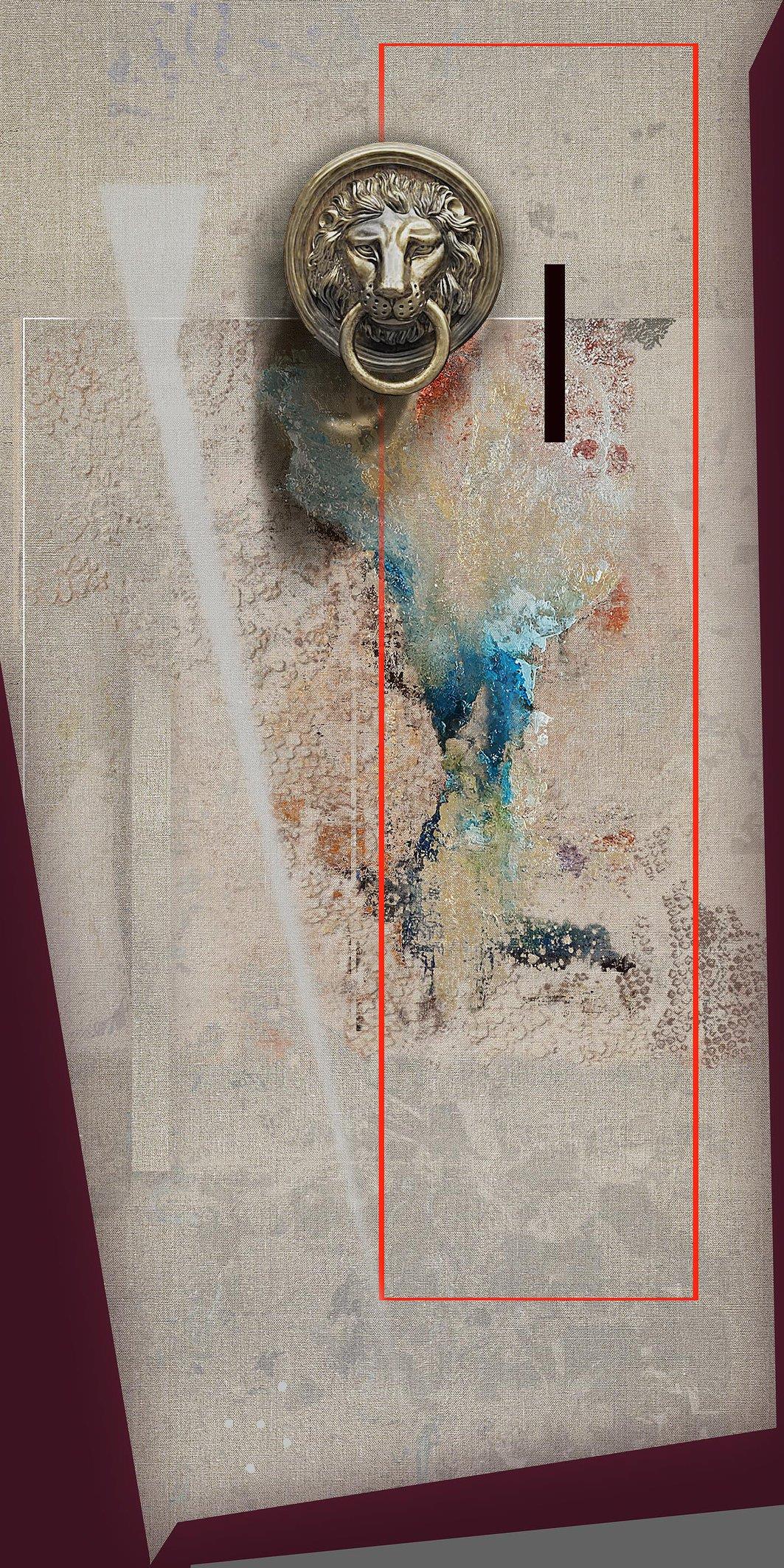 Стена Караваджо 1989 см 70 x 70 TM на холсте, дереве и железе