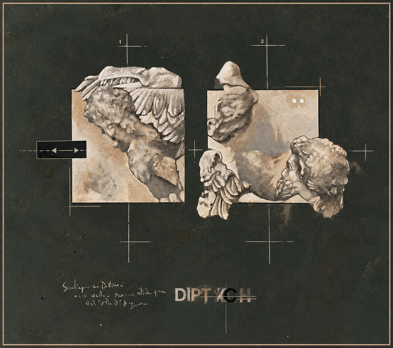 Détail Art 1963 cm 41x32 TM sur papier quadrillé