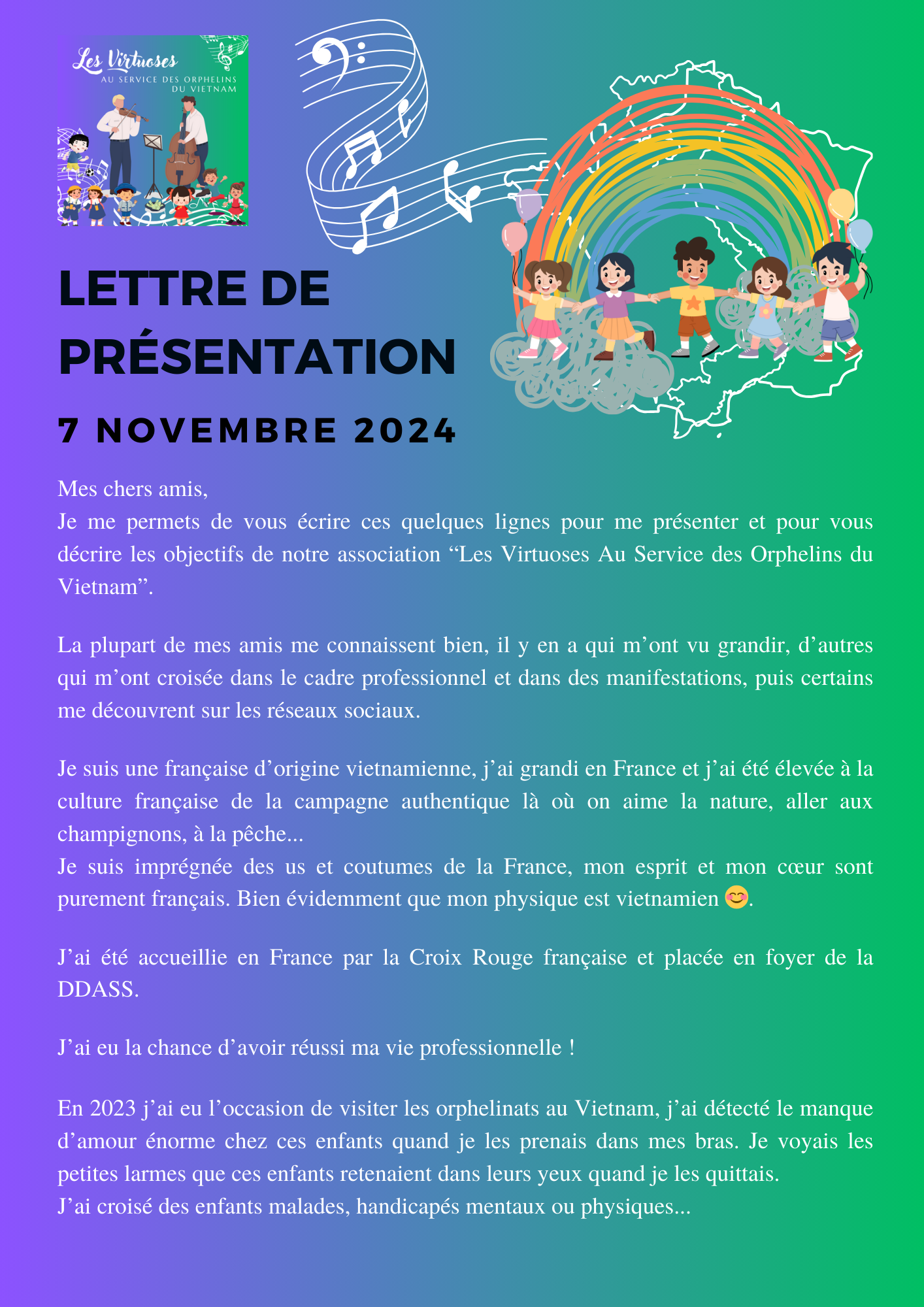 Lettre de présentation de l'association du 7 novembre 2024 (Thư giới thiệu của hiệp hội ngày 7 tháng 11 năm 2024)