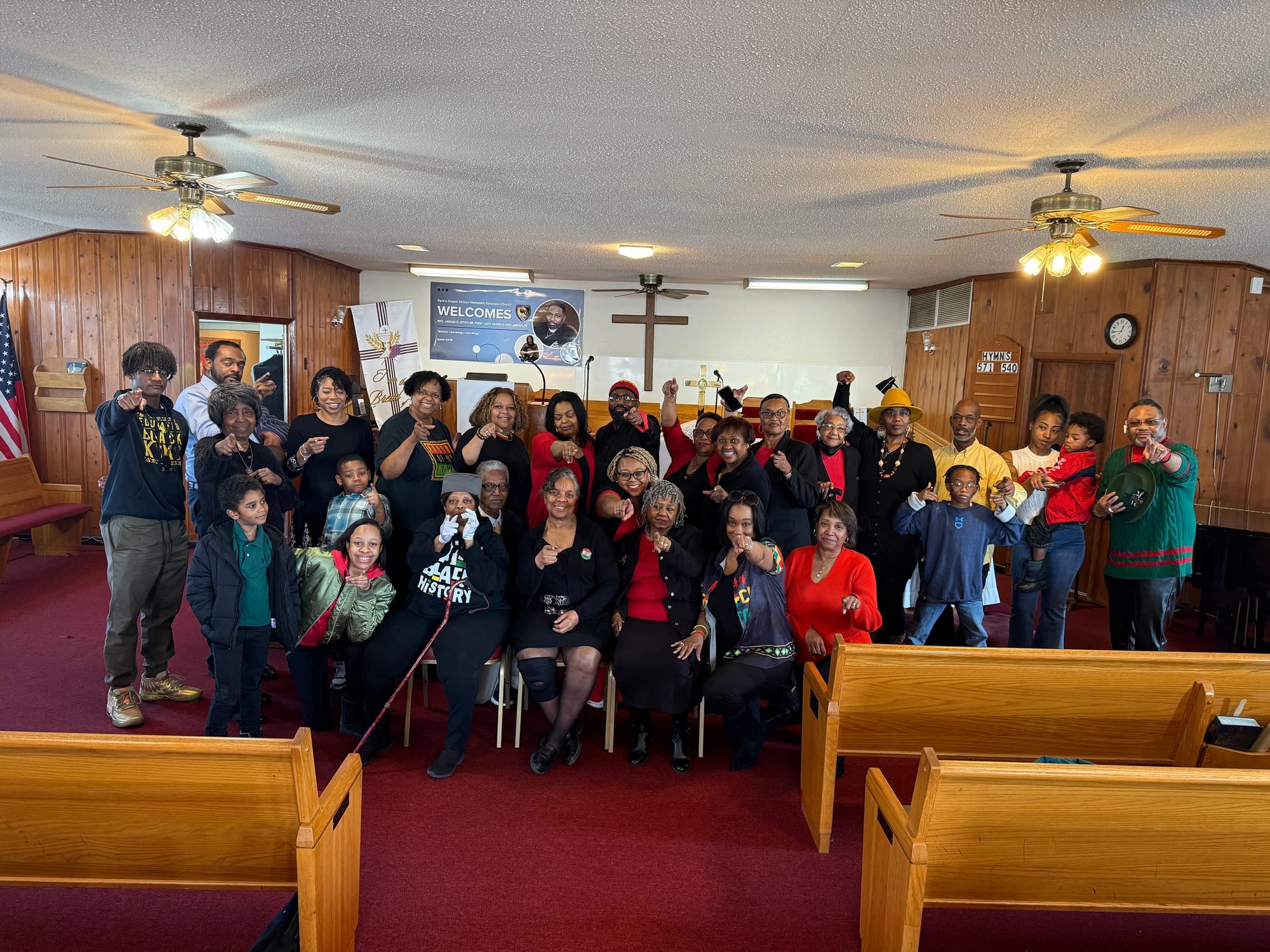 Black History @ Parks Chapel AME Church - Red, Black, Green & Yellow Sunday 2/2/2025