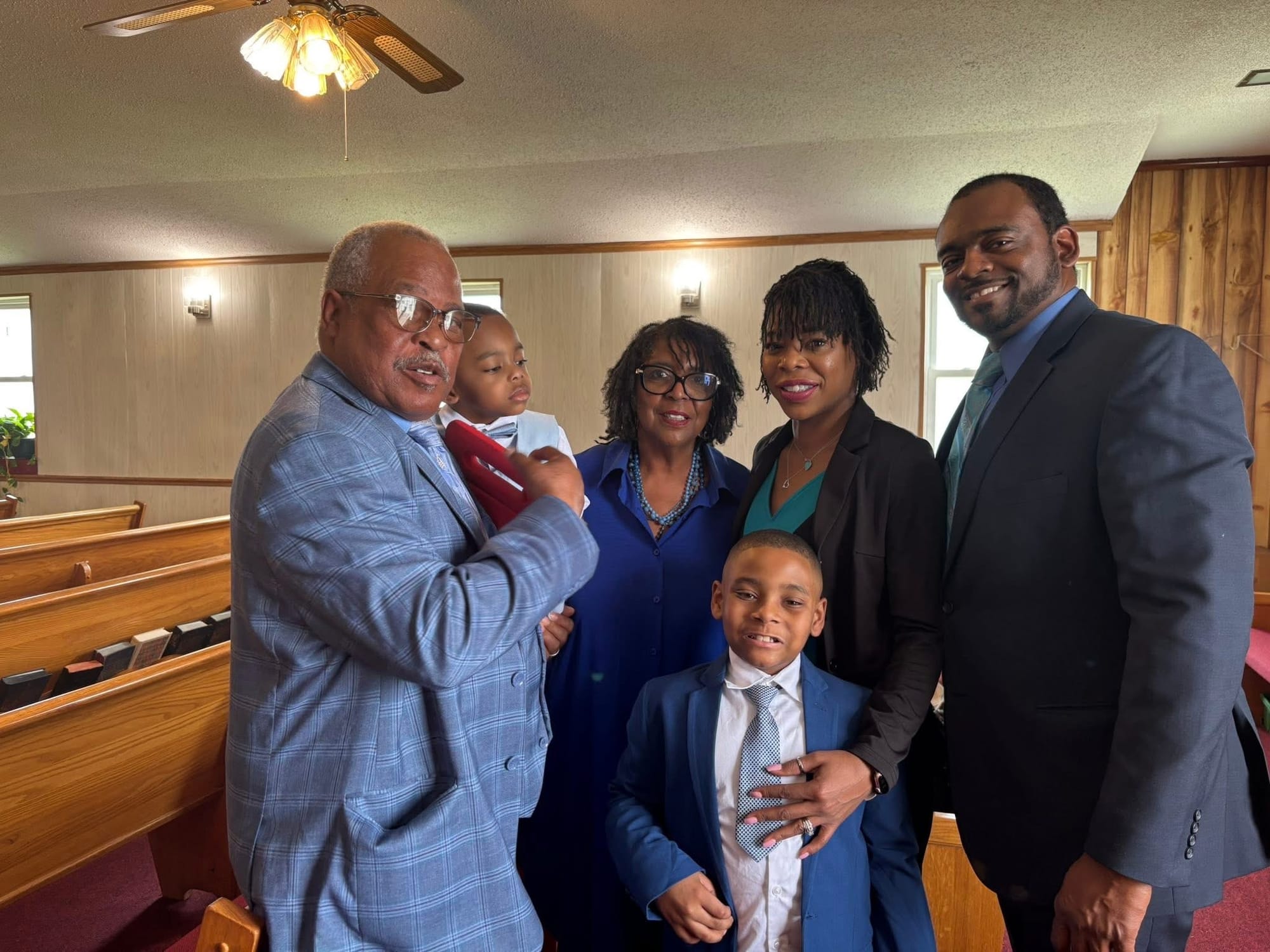 Grandma and Grandpa Eunice & Casterdaral Matory w/Children and Grandchildren Sis. Bernita, Bro. JoSunda, Sr., Masters JoSunda  and Josiah Lister